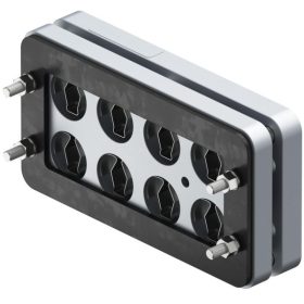   AGRO 1908.88.03.83.103 Multikábel bevezető MCE - EMC (árnyékolt) - eloxált alumínium - 3 bevezetés 10,0-22,5 mm között IP68