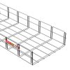 MERKUR2 300/100 rácsos kábeltálca - beltéri - galvanizált