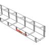 MERKUR2 G-100/100 G-profilú rácsos kábeltálca - beltéri - galvanizált