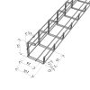 MERKUR2 50/50 rácsos kábeltálca - beltéri - galvanizált méretei