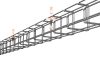 MERKUR2 G-100/100 G-profilú rácsos kábeltálca - beltéri - galvanizált