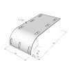MERKUR2 50/50 rácsos kábeltálca - beltéri - galvanizált méretei