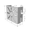 MERKUR2 50/50 rácsos kábeltálca - beltéri - galvanizált méretei