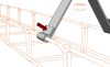 MERKUR2 DZM3/100 beltéri mennyezeti középpontos függesztő elem 100 mm-es tálcákhoz 50 kg-ig - GZ - galvanizált