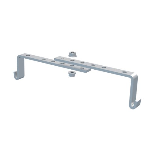MERKUR2 DZM4 beltéri állítható mennyezeti középpontos függesztő elem 200-300 mm-es tálcákhoz 80 kg-ig - GZ - galvanizált