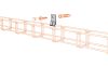 MERKUR2 DZM8 beltéri fali rögzítő konzol 50 mm és 100 mm széles tálcákhoz 40 kg-ig - GZ - galvanizált