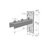 MERKUR2 50/50 rácsos kábeltálca - beltéri - galvanizált méretei