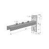 MERKUR2 50/50 rácsos kábeltálca - beltéri - galvanizált méretei