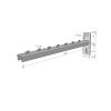 MERKUR2 50/50 rácsos kábeltálca - beltéri - galvanizált méretei