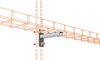 MERKUR2 NPZM400 rácsos kábeltálca tartókonzol - beltéri - galvanizált - 400/50, 400/100 tálcákhoz
