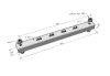 MERKUR2 PZM300 rácsos kábeltálca tartókonzol - beltéri - galvanizált