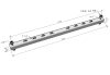 MERKUR2 PZM500 menetes szárral függeszthető tartókonzol - beltéri - galvanizált - 500/50, 500/100