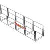 MERKUR2 100/100 rácsos kábeltálca - kültéri - tüzihorganyzott