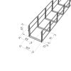 MERKUR2 50/50 rácsos kábeltálca - beltéri - galvanizált méretei