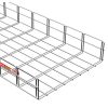 MERKUR2 400/100 rácsos kábeltálca - kültéri - tüzihorganyzott
