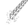 MERKUR2 50/50 rácsos kábeltálca - beltéri - galvanizált méretei