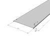 MERKUR2 50/50 rácsos kábeltálca - beltéri - galvanizált méretei