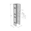 MERKUR2 50/50 rácsos kábeltálca - beltéri - galvanizált méretei