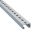 MERKUR2 STNM2300 alacsony profilú fali szerelősín 2300 mm hosszú - beltéri - elő galvanizált