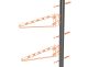 MERKUR2 STNM2300 alacsony profilú fali szerelősín 2300 mm hosszú - beltéri - elő galvanizált