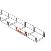 MERKUR2 100/50 rácsos kábeltálca - A2 - rozsdamentes acél - AISI304L
