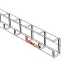 MERKUR2 G-50/100 G-profilú rácsos kábeltálca  - A2 - rozsdamentes acél - AISI304L