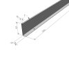 MERKUR2 50/50 rácsos kábeltálca - beltéri - galvanizált méretei