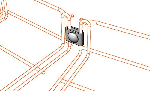 MERKUR2 SZM4 összekötő készlet - GZ - galvanizált