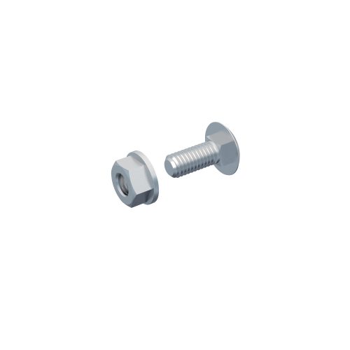 MERKUR2 SPM1 rögzítő bilincs (M6×16+M6) - GZ - galvanizált - 100 darab/doboz