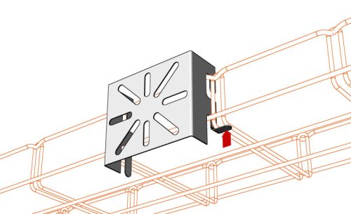MERKUR2 DZM1 beltéri doboztartó és eszköztartó rögzítési pontokkal maximum 5 kg-ig - GZ - galvanizált