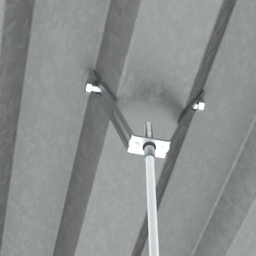 MERKUR2 DZM5 beltéri mennyezeti rögzítő trapézlemez tetőszerkezethez 60 kg-ig - GZ - galvanizált