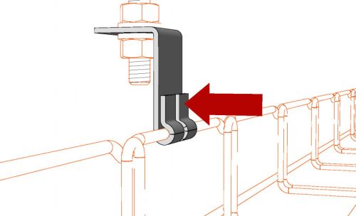 MERKUR2 DZM6 beltéri oldalrögzítő M8-as menetes szárakhoz 30 kg-ig - GZ - galvanizált