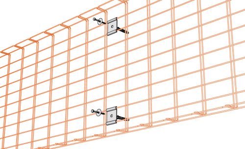 MERKUR2 DZM7 beltéri oldalfali rögzítő elem 30 kg-ig - GZ - galvanizált