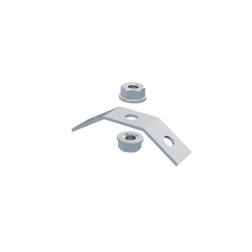 MERKUR2 DZM15 beltéri mennyezeti függesztő akasztó elem M8 menetes szárakhoz drótkötél erősítési lehetőséggel - GZ - galvanizált