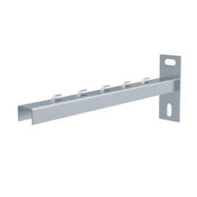   MERKUR2 NPZM300 rácsos kábeltálca tartókonzol - beltéri - galvanizált - 300/50, 300/100 tálcákhoz