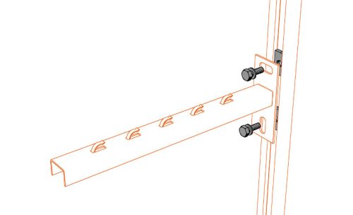 MERKUR2 MSM/M6 téglalap alakú rugós profilrögzítő csavarral - GZ - galvanizált