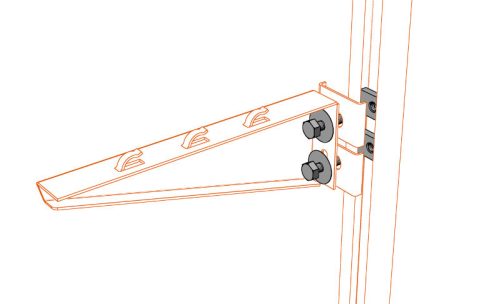 MERKUR2 MSM/M6 téglalap alakú rugós profilrögzítő csavarral - GZ - galvanizált