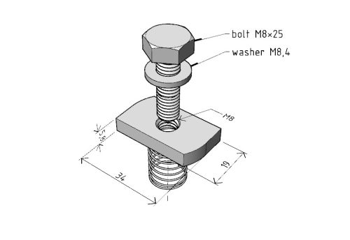 MERKUR2 50/50 rácsos kábeltálca - beltéri - galvanizált méretei