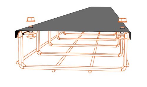 MERKUR2 VZM300 rácsos kábeltálca fedél - beltéri - előre galvanizált