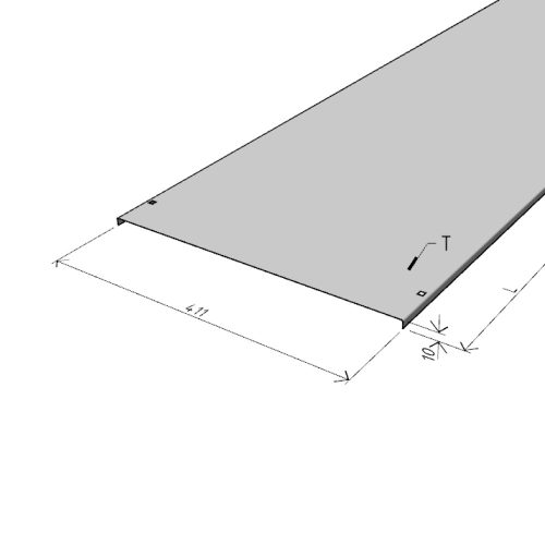 MERKUR2 50/50 rácsos kábeltálca - beltéri - galvanizált méretei