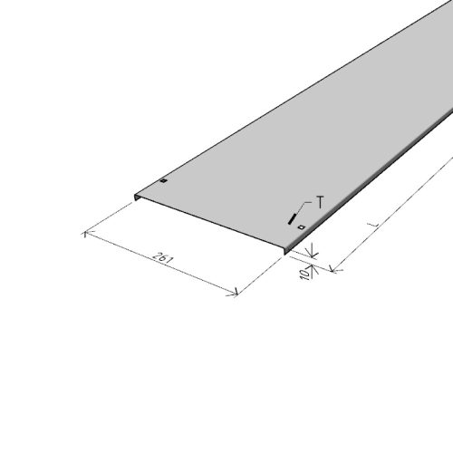 MERKUR2 50/50 rácsos kábeltálca - beltéri - galvanizált méretei