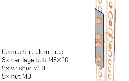 MERKUR2 SSPM toldóelem STPM szerelőprofilokhoz - ZZ - tüzihorganyzott