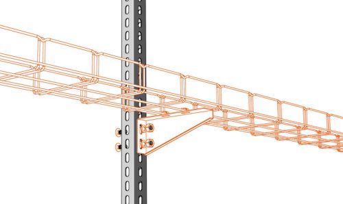 MERKUR2 STPM1800 álló szerelősín 1800 mm hosszú - beltéri - elő galvanizált