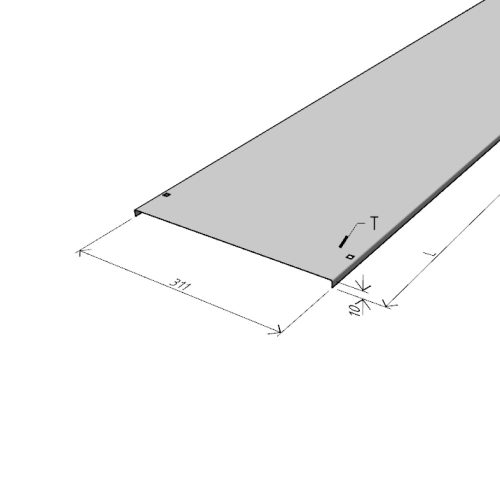 MERKUR2 50/50 rácsos kábeltálca - beltéri - galvanizált méretei
