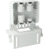 ATTEMA AK2-S/GZ 120×95 mm kötő doboz tartóelemmel hagyományos lemez kábeltálcákhoz 3 kábelbevezetővel IP40