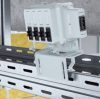 ATTEMA AK2-S/GZ 120×95 mm kötő doboz tartóelemmel hagyományos lemez kábeltálcákhoz 3 kábelbevezetővel IP40