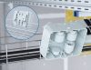 ATTEMA AK2-S/MD 120×95 mm kötő doboz a hátoldalon MD rögzítő- / szerelőlap rácsos kábeltálcákhoz 3 kábelbevezetővel IP40