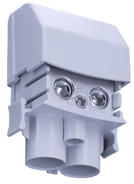 FTG KA 502 LPDB lámpaoszlop csatlakozó blokk 1 pólusú 2+1 csatlakozási ponttal 160A (Cu) / 125A (Alu) - SZÜRKE