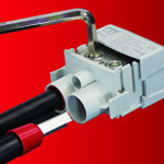 FTG KA 503N LPDB lámpaoszlop csatlakozó blokk 1 pólusú 3+1 csatlakozási ponttal 160A (Cu) / 125A (Alu) - KÉK