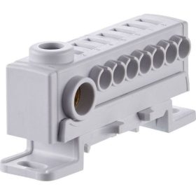   FTG KS74H1 ECB elosztó blokk Be: 1×25 mm² Ki: 7×4 mm², 76A - SZÜRKE